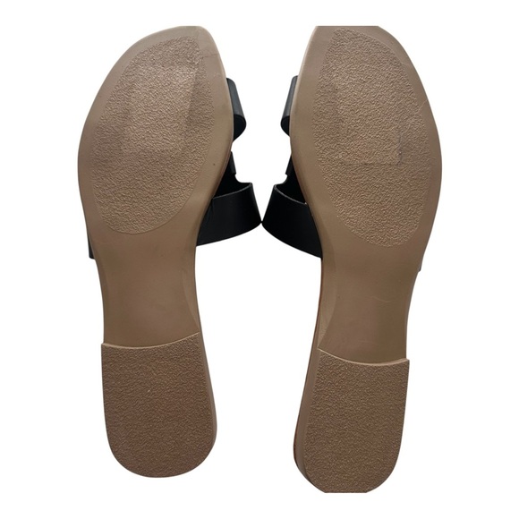 Steve Madden Composure Slide Sandal in Black Leather. Sz: 10 - Picture 6 of 7